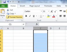 Excel: Copy the Width of a Column to Other Columns